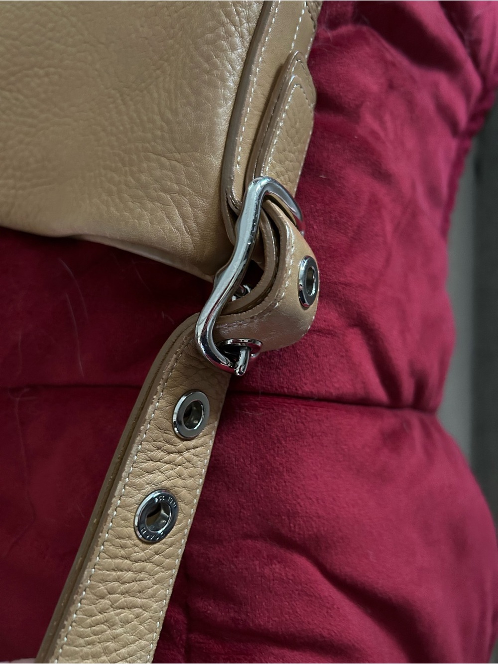 Coach Tan Pebbled Leather Hobo with Front Zip Pocket - Picture 3 of 11